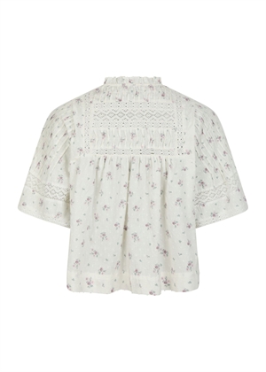 Siama dobby flower bluse Neo Noir 